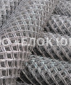 Сетка "Рабица" d:3 мм, из черной проволоки, размер ячейки 50х50 мм